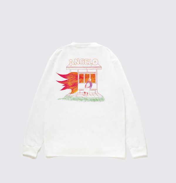 RECEPTION Camiseta LS Panificio Angelo - White