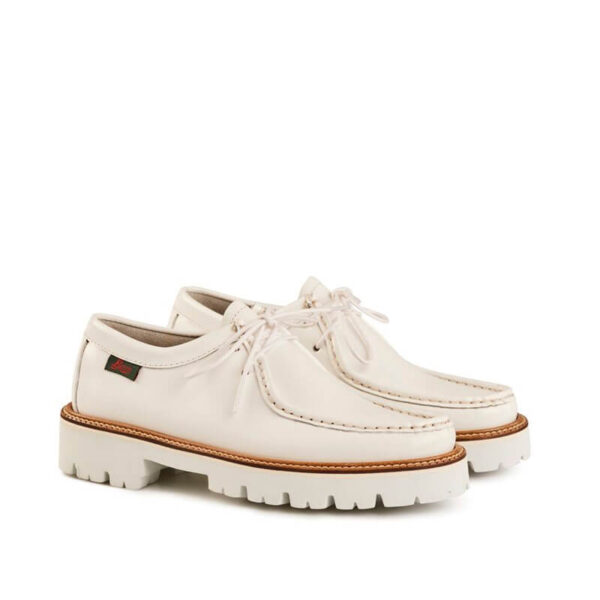G.H. BASS Zapatos Wallace Womens - White Leather