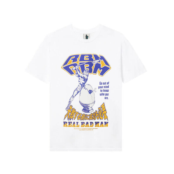 REAL BAD MAN Out Of Your Mind Tee - White