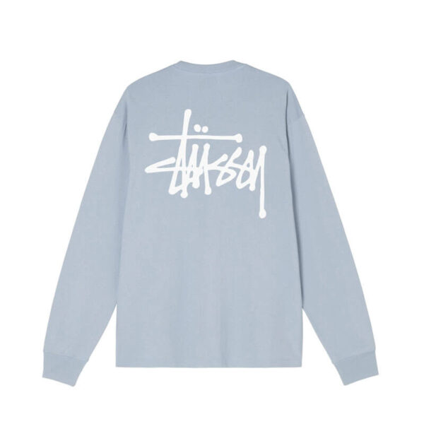 STUSSY Basic Stussy LS Tee - Steel