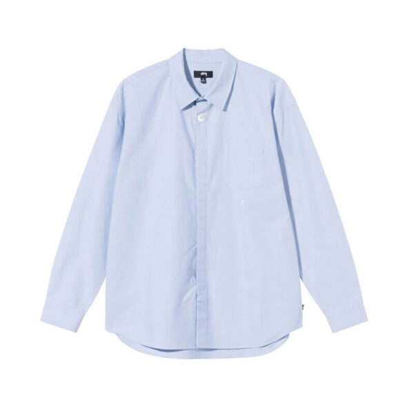 STUSSY Big Button Oxford Shirt - Light Blue