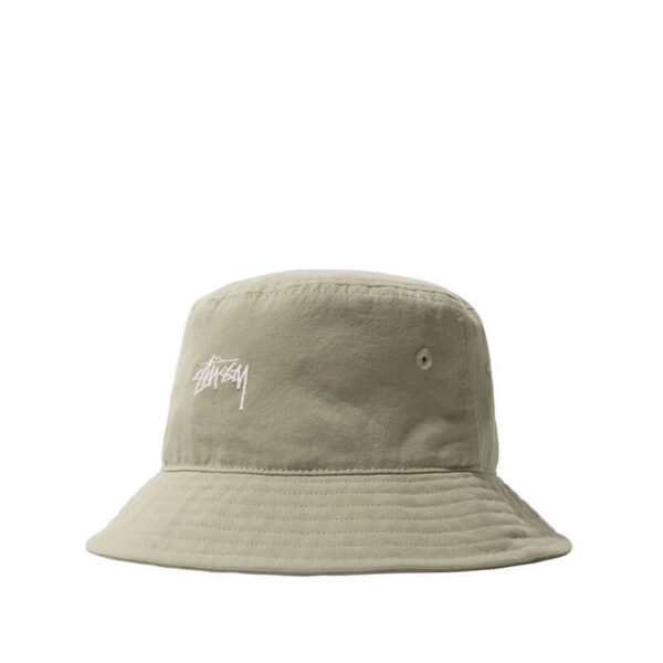 STUSSY Stock Canvas Bucket Hat - Light Green