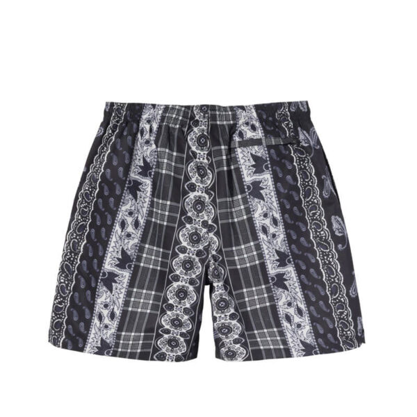 STUSSY Paisley Plaid Water Short - Black