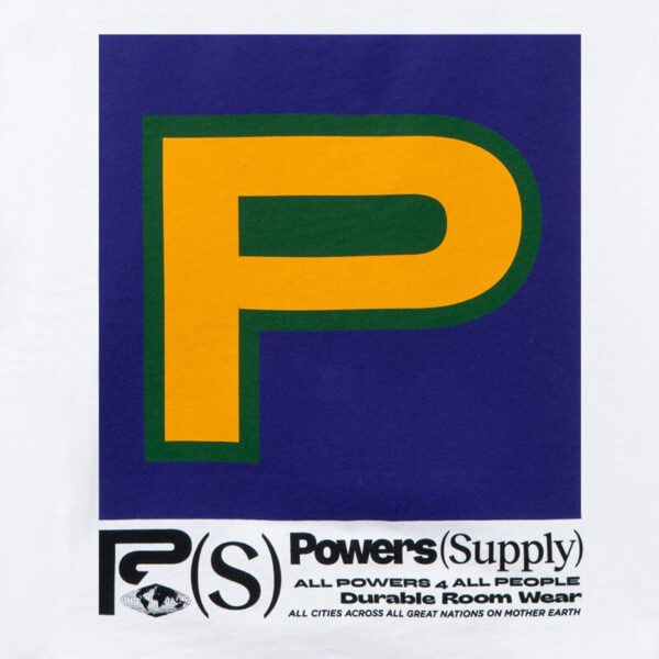POWERS SUPPLY Camiseta Block P - White