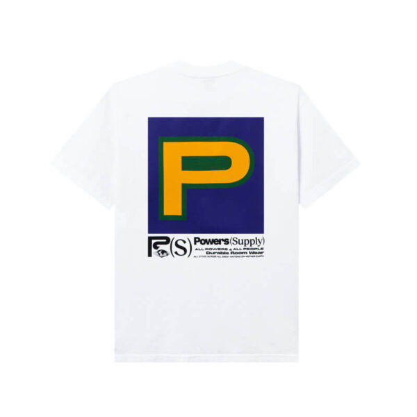 POWERS SUPPLY Camiseta Block P - White