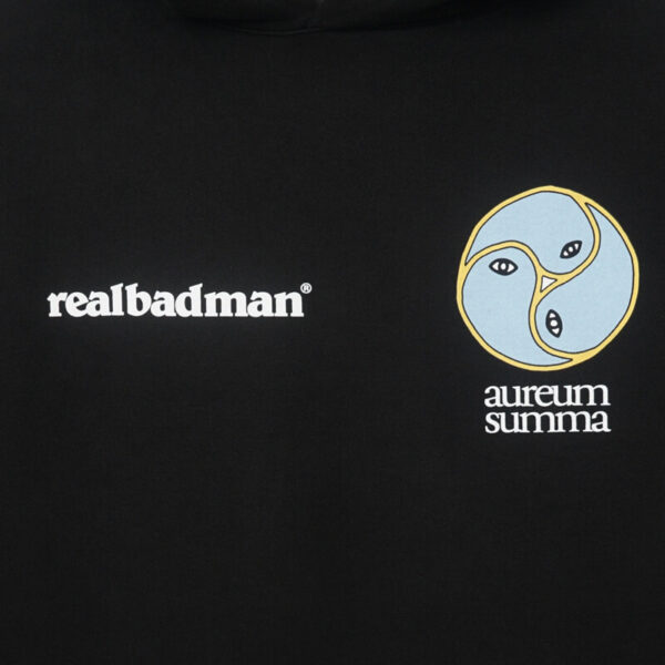 REAL BAD MAN Hoodie Alohahaha Pullover - Black