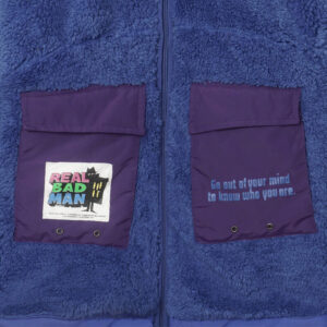 REAL BAD MAN Out Of Mind Boa Jacket - Blue