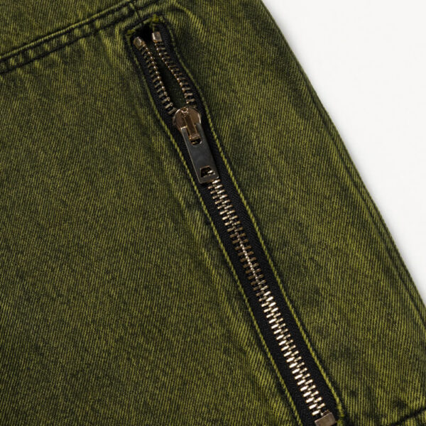 ARIES Denim Cargo Jacket - Lime