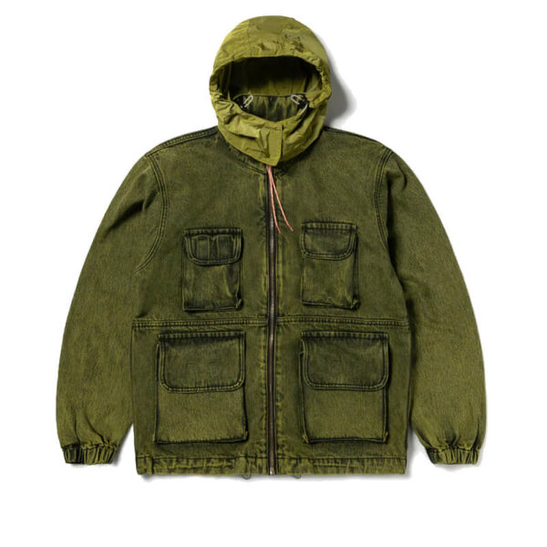 ARIES Chaqueta Denim Cargo - Lime