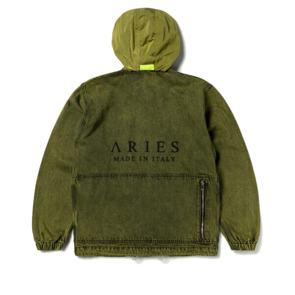 ARIES Chaqueta Denim Cargo - Lime