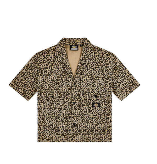 DICKIES Camisa Cropped Silver Firs - Leopard