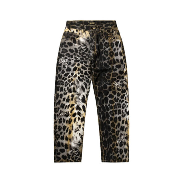 ARIES LEOPARD BATTEN JEAN BEIGE