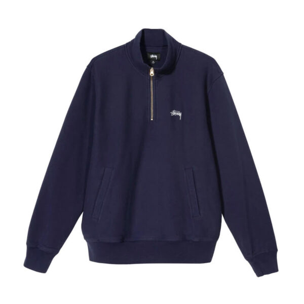 STUSSY Sudadera Mock Stock Logo - Navy