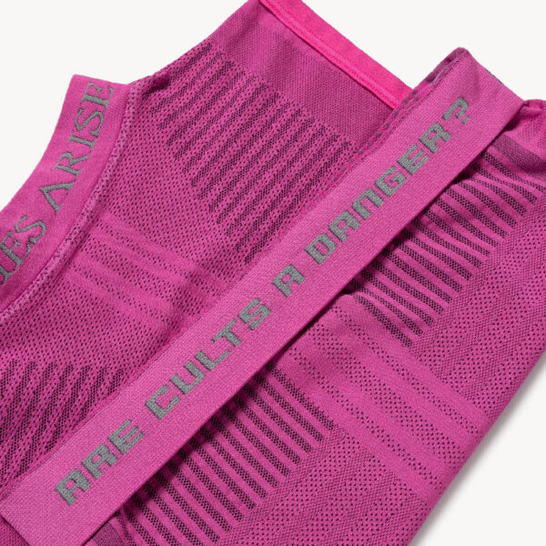 ARIES Base Layer Crop Top – Pink