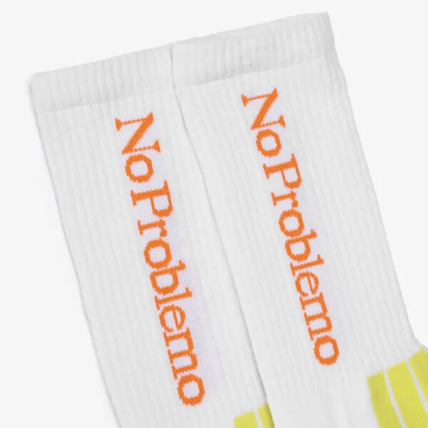 No Problemo Socks - White / Green