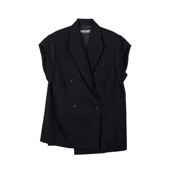 STAND-ALONE_Cuff-Off-Sleeve-Hem-Jacket_Black