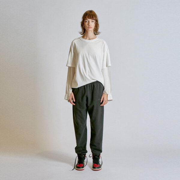 Embroidery Sweatpants - Dark Grey