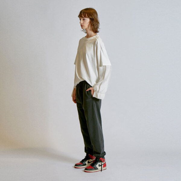 Embroidery Sweatpants - Dark Grey