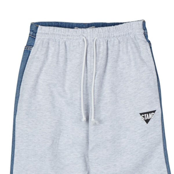 Mixed Sweat Jeans - Blue / Grey
