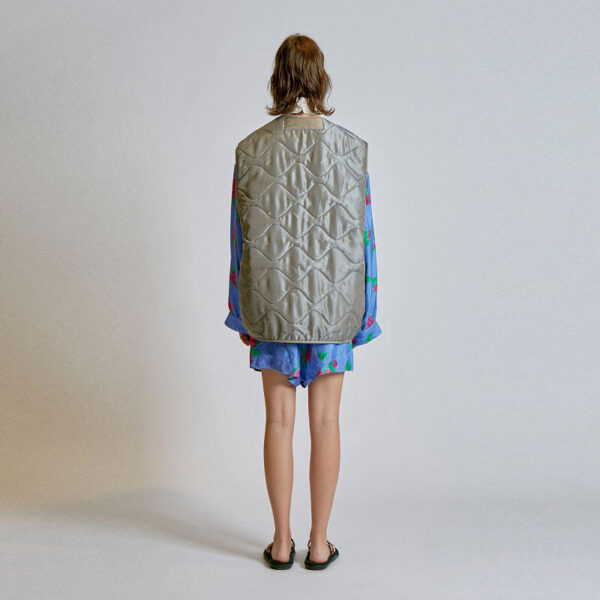Quilted Vest - Khaki