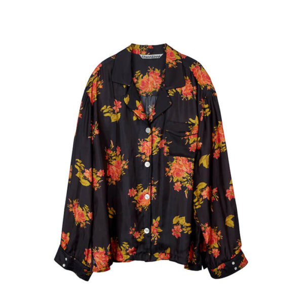 STAND-ALONE_Vintage-Floral-Print-Shirt_Black