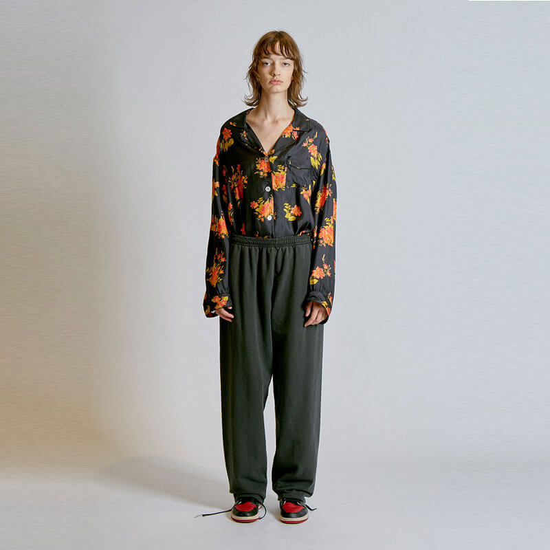 Vintage Floral Print Shirt - Blue