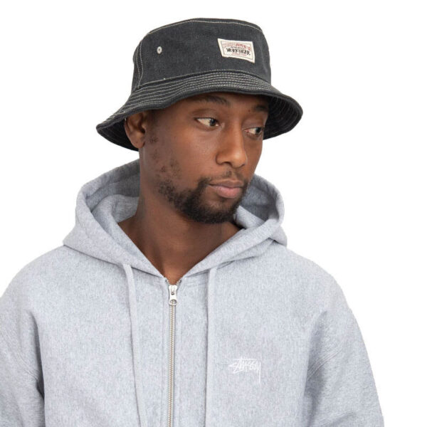 Canvas Workwear Bucket Hat - Black