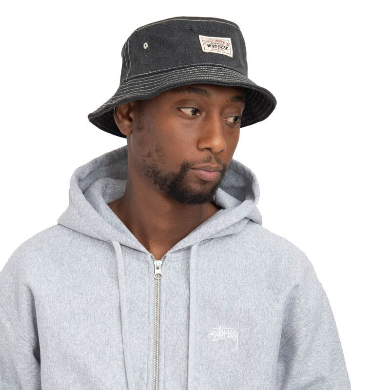 Um diese Frage zu beantworten hat - HealthdesignShops - STUSSY CANVAS WIDE  BRIM BUCKET HAT BLACK