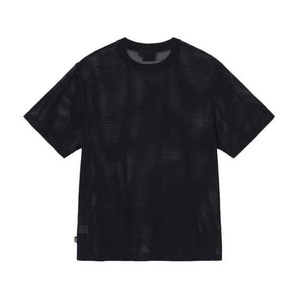 STUSSY_Cotton-Mesh-Crew_Black