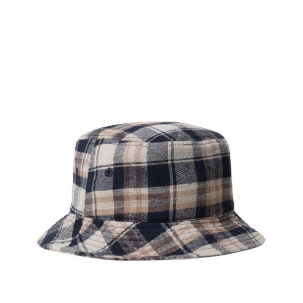 STUSSY_Earth-Plaid-Bucket-Hat_Navy_2