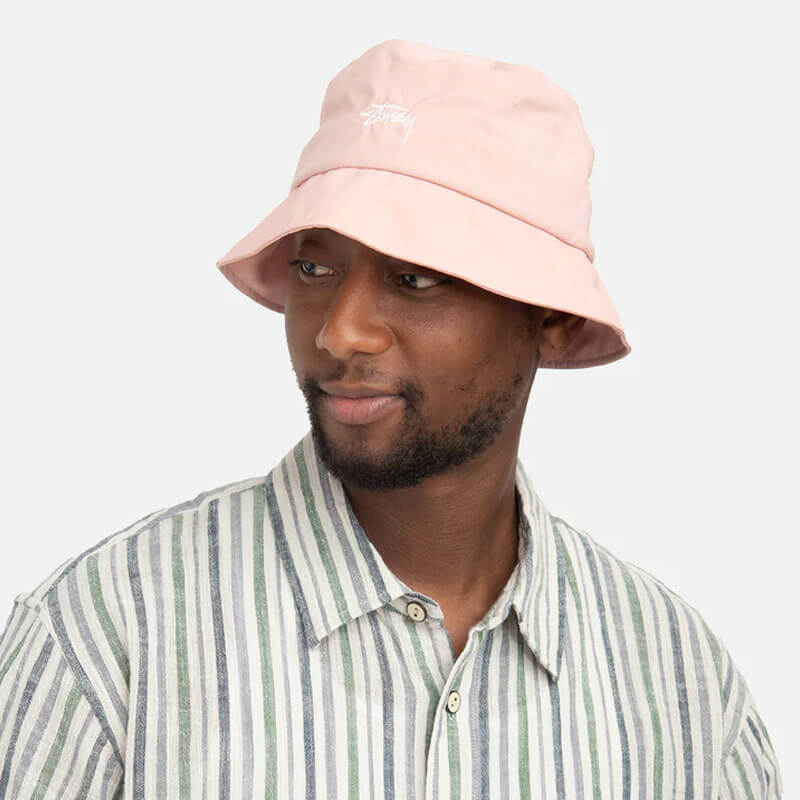 STUSSY Outdoor Panel Bucket Hat - Pink | TheRoom Barcelona