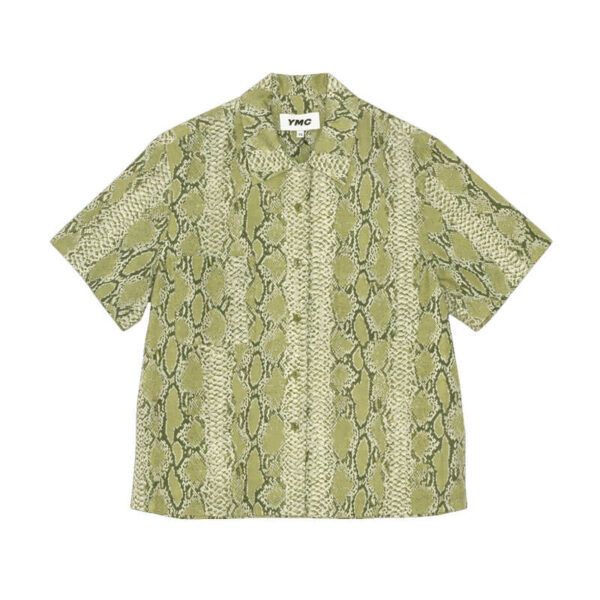 YMC Vegas Snakeprint Shirt – Green