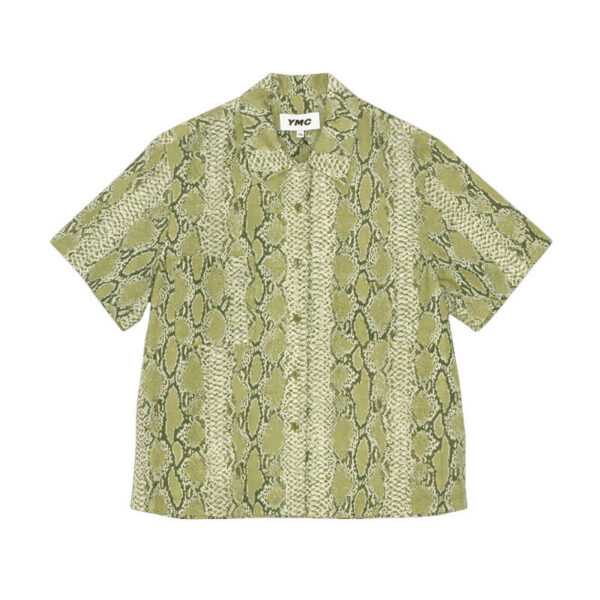 YMC Camisa Vegas Snakeprint - Green