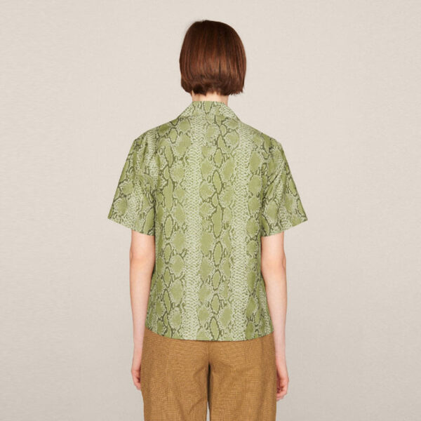 YMC Camisa Vegas Snakeprint - Green