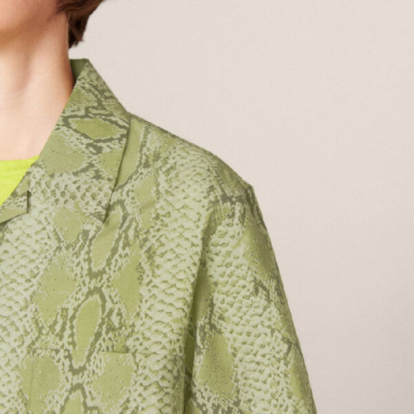 YMC Vegas Snakeprint Shirt – Green