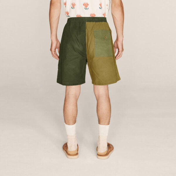 Z Cargo Patchwork Shorts - Green
