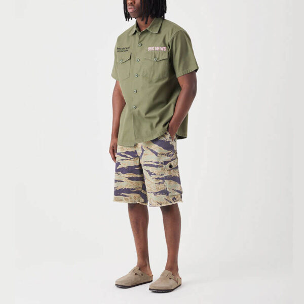 MAHARISHI Shorts Advisor's Cargo - Sunbleach Tigerstripe