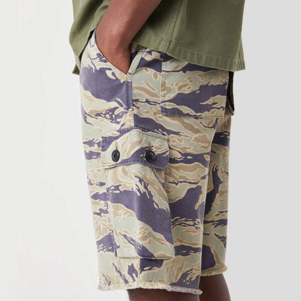 MAHARISHI Advisor's Cargo Shorts - Sunbleach Tigerstripe