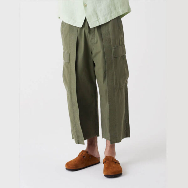 MAHARISHI Pantalones U.S. Cargo Hakama - Olive