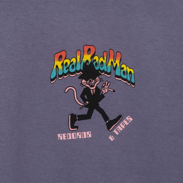 REAL BAD MAN Record and Tapes Tee - Disco Purple