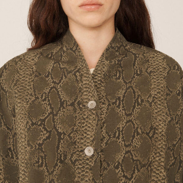 YMC Chaqueta Rising Sun - Snakeskin Green