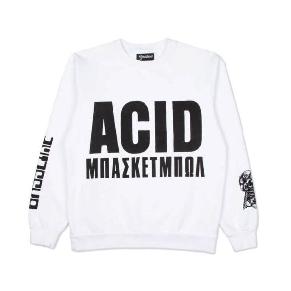FRANCHISE Acid Sweatshirt - White