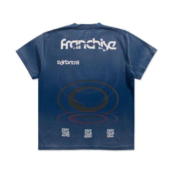 FRANCHISE Free Your Mind Tee - Washed Blue