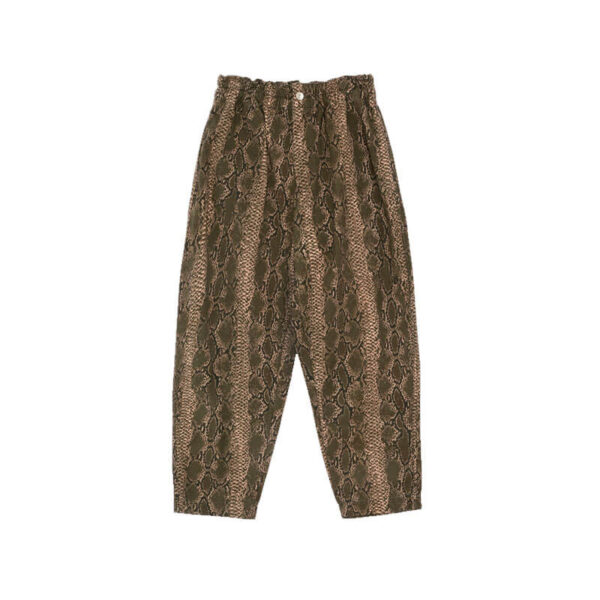 YMC Pantalones Dum Dum - Snakeskin Green