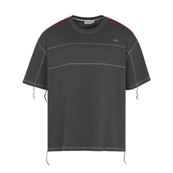 FILA REDEFINED Ruined T-shirt - Gray Pinstripe