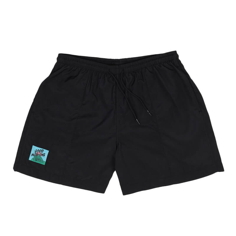 GOOD MORNING TAPES Recycle Ripstop Swimshorts - Black | TheRoom