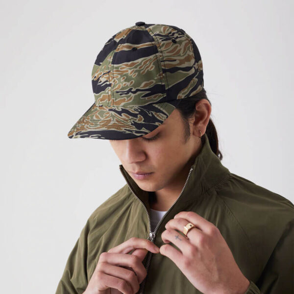 MAHARISHI_Ripstop-6-Panels-Cap_Mintgold-Tigerstripe