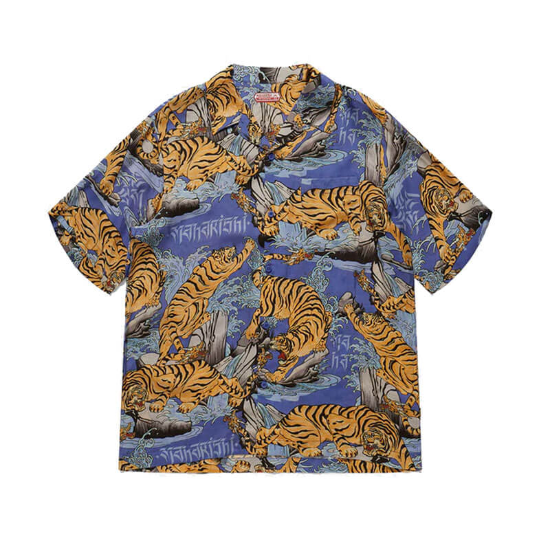 MAHARISHI Water Tiger Shirt - Blue | TheRoom Barcelona