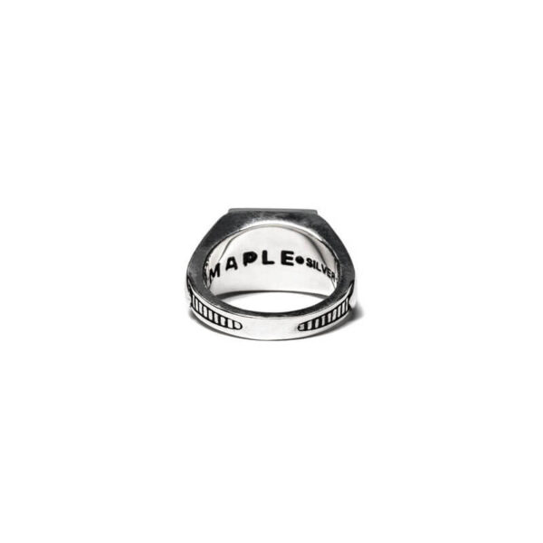 MAPLE Co. JEWELLERY Collegiate Ring - Silver / Mother of Pearl: