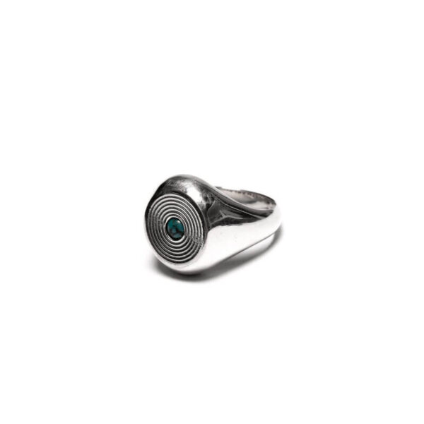 MAPLE Co. JEWELLERY Saturn Ring - Silver / Turquoise